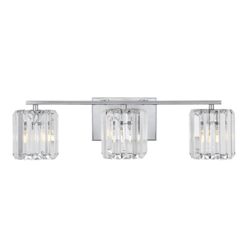 Coco Prism Vintage Metal/Glass Classic Glam LED Vanity Light - JONATHAN Y